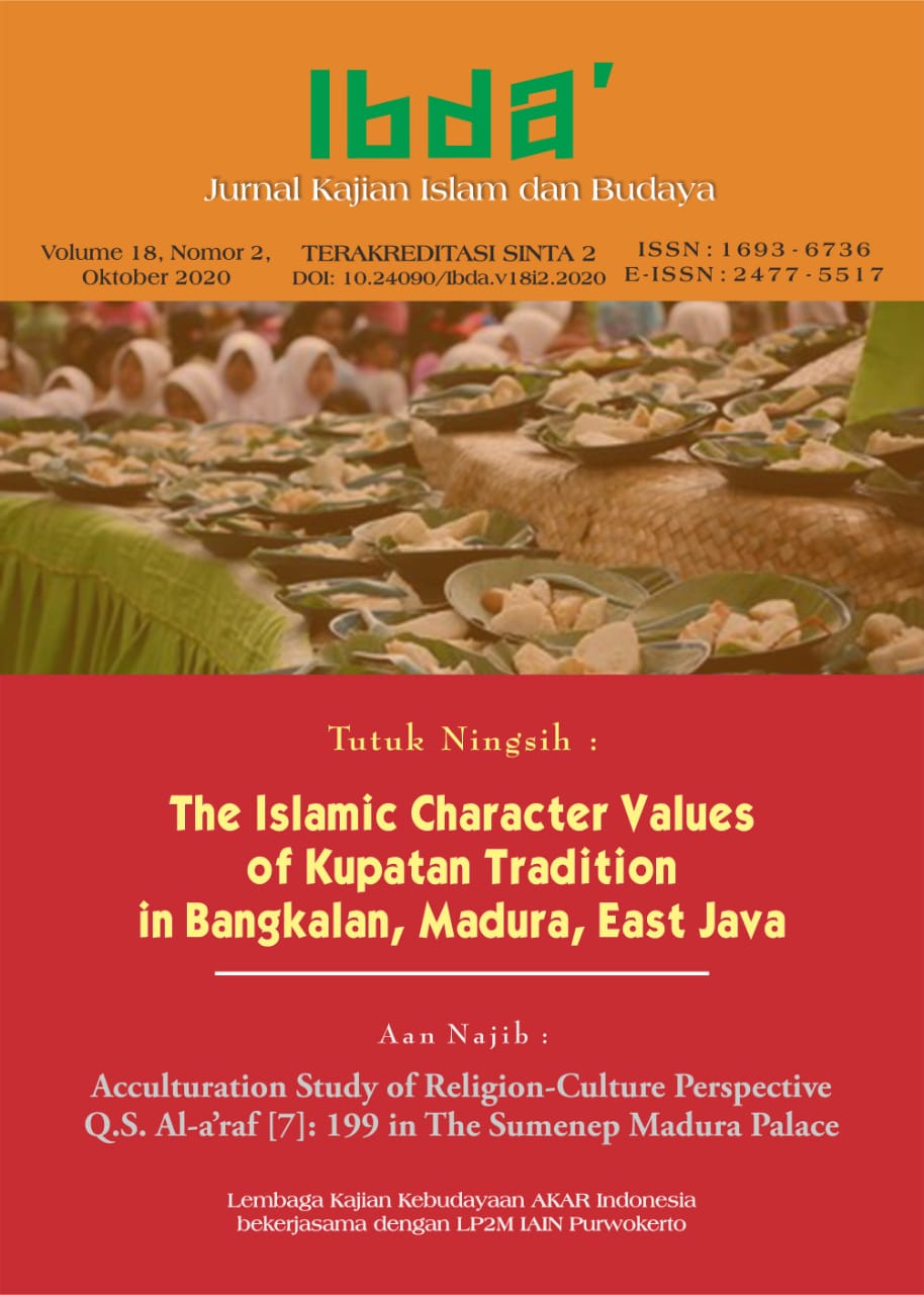 					View Vol. 18 No. 2 (2020): IBDA': Jurnal Kajian Islam dan Budaya
				