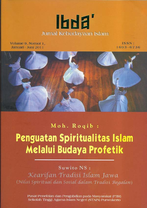 					View Vol. 9 No. 1 (2011): IBDA': Jurnal Kajian Islam dan Budaya
				