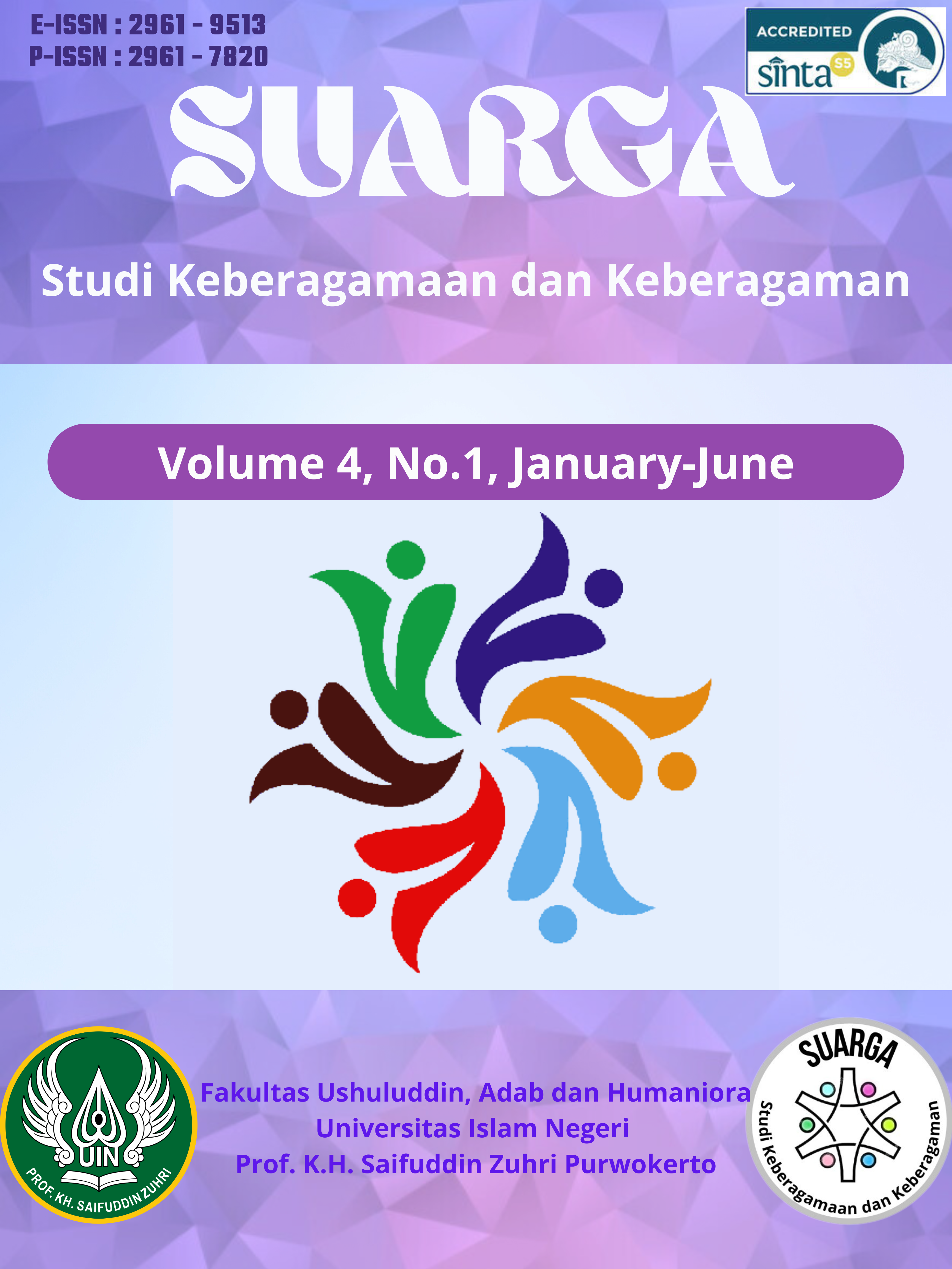 SUARGA Studi Keberagamaan dan Keberagaman Volume 4, No.1, January–June  E-ISSN: 2961-9513 P-ISSN: 2961-7820  Fakultas Ushuluddin, Adab dan Humaniora Universitas Islam Negeri Prof. K.H. Saifuddin Zuhri Purwokerto  Accredited SINTA 5